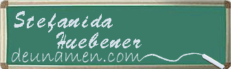 Stefanida Huebener Visitenkarte